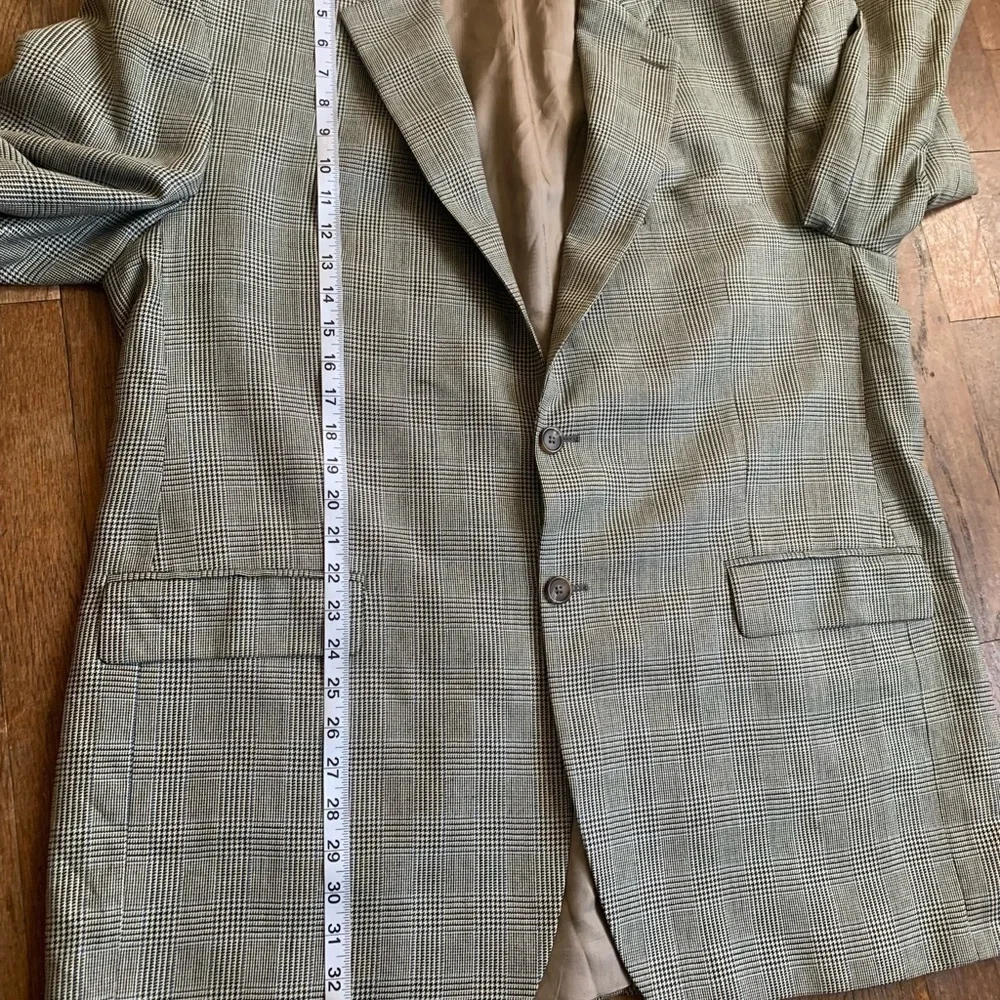 Lauren Ralph Lauren 46R Multicolor Houndstooth Suit Blazer Sports Coat.
